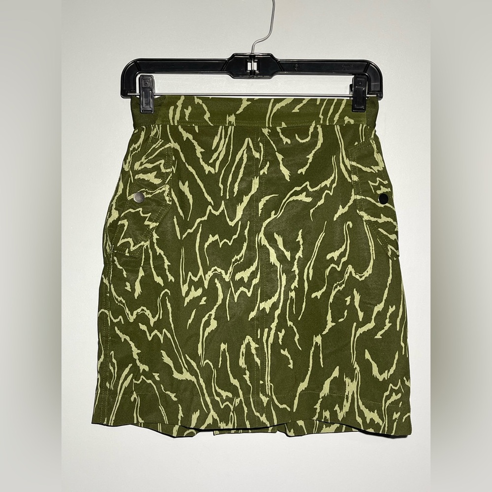 Athleta Green Mini Pencil Skirt Casual Resort Wear
